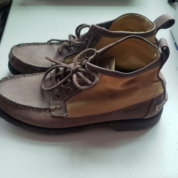 Filson Sebago Boots Tin Cloth Mens 7.5 Brown Tan Unisex Gorpcore Rugged Outdoor main image 6